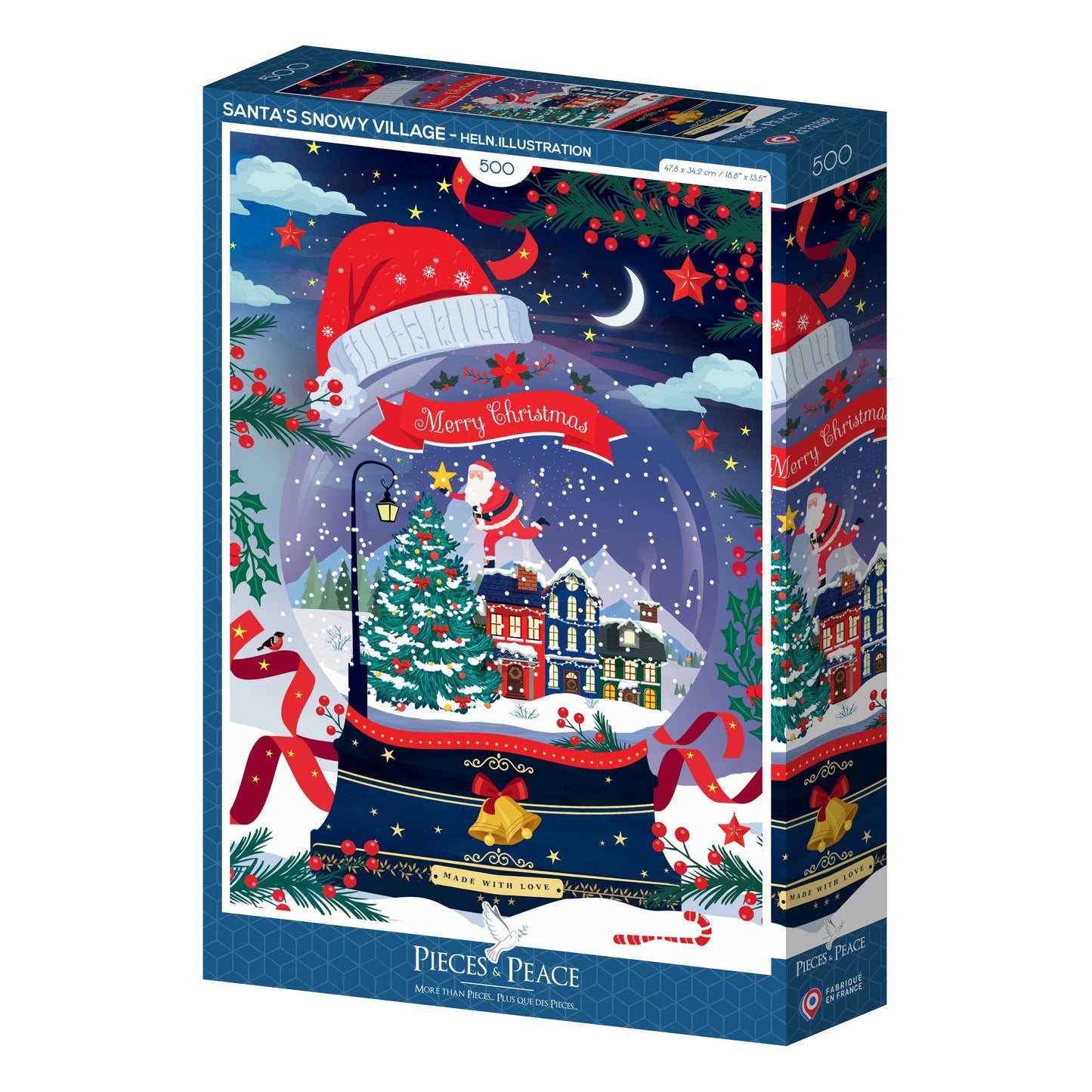 Santa's Snowy Village - Pieces and Peace