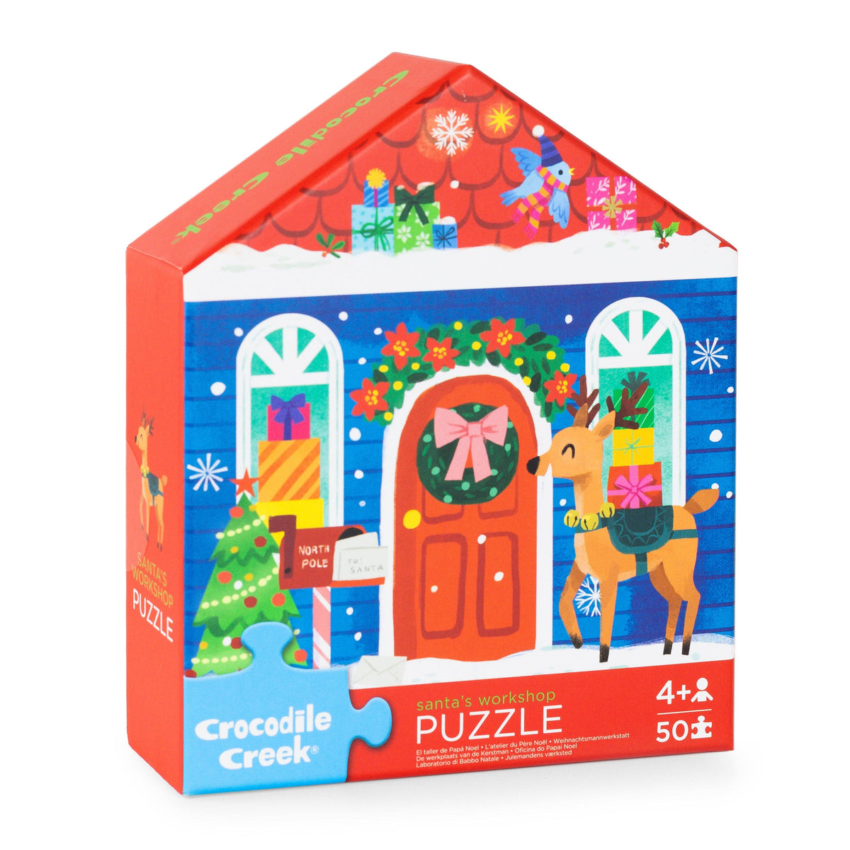 Santas Workshop - Flat House Puzzle 50 pc -Crocodile Creek