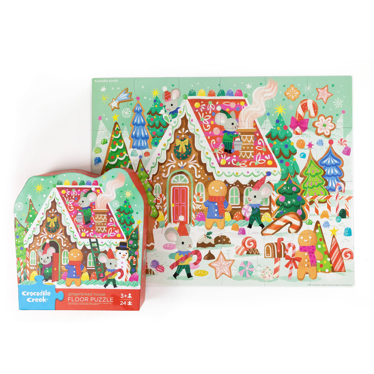 Gingerbread House - Classic Floor Puzzle 24 pc - Crocodile Creek