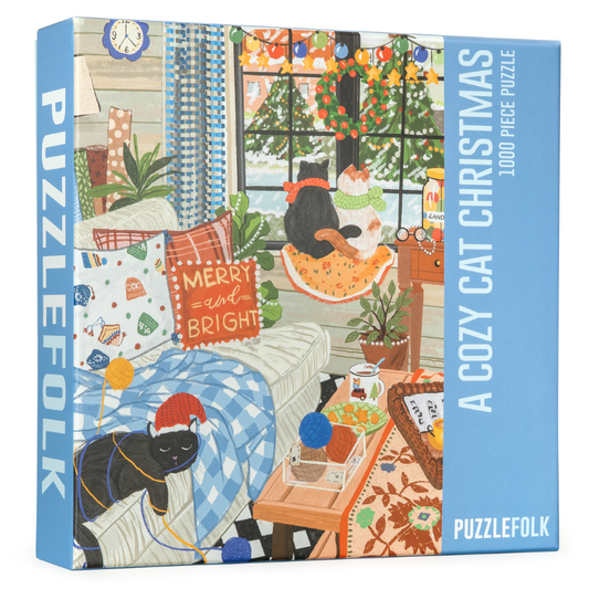 A Cozy Cat Christmas Puzzlefolk