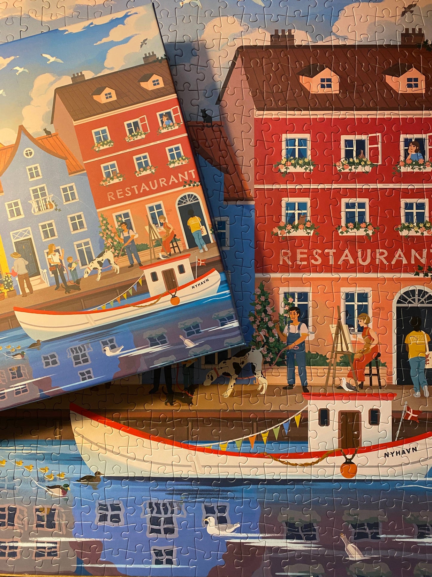 Nyhavn 1000 piece jigsaw puzzle from Penny Puzzle