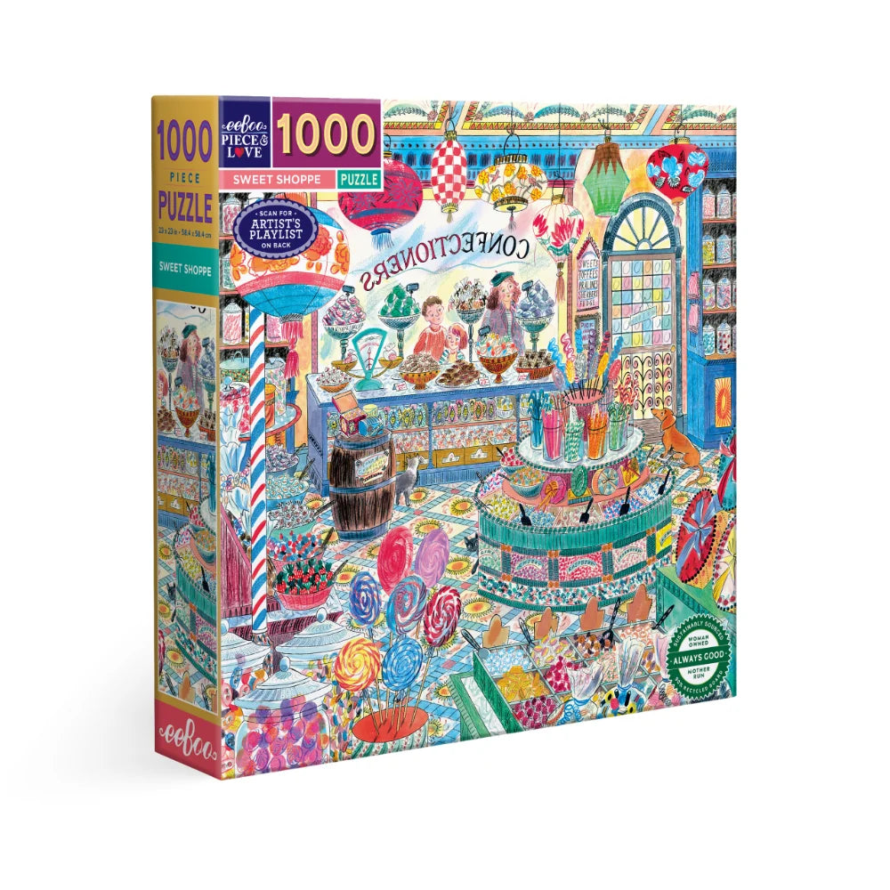 EeBoo 1000 Pc Puzzle –Sweet Shoppe