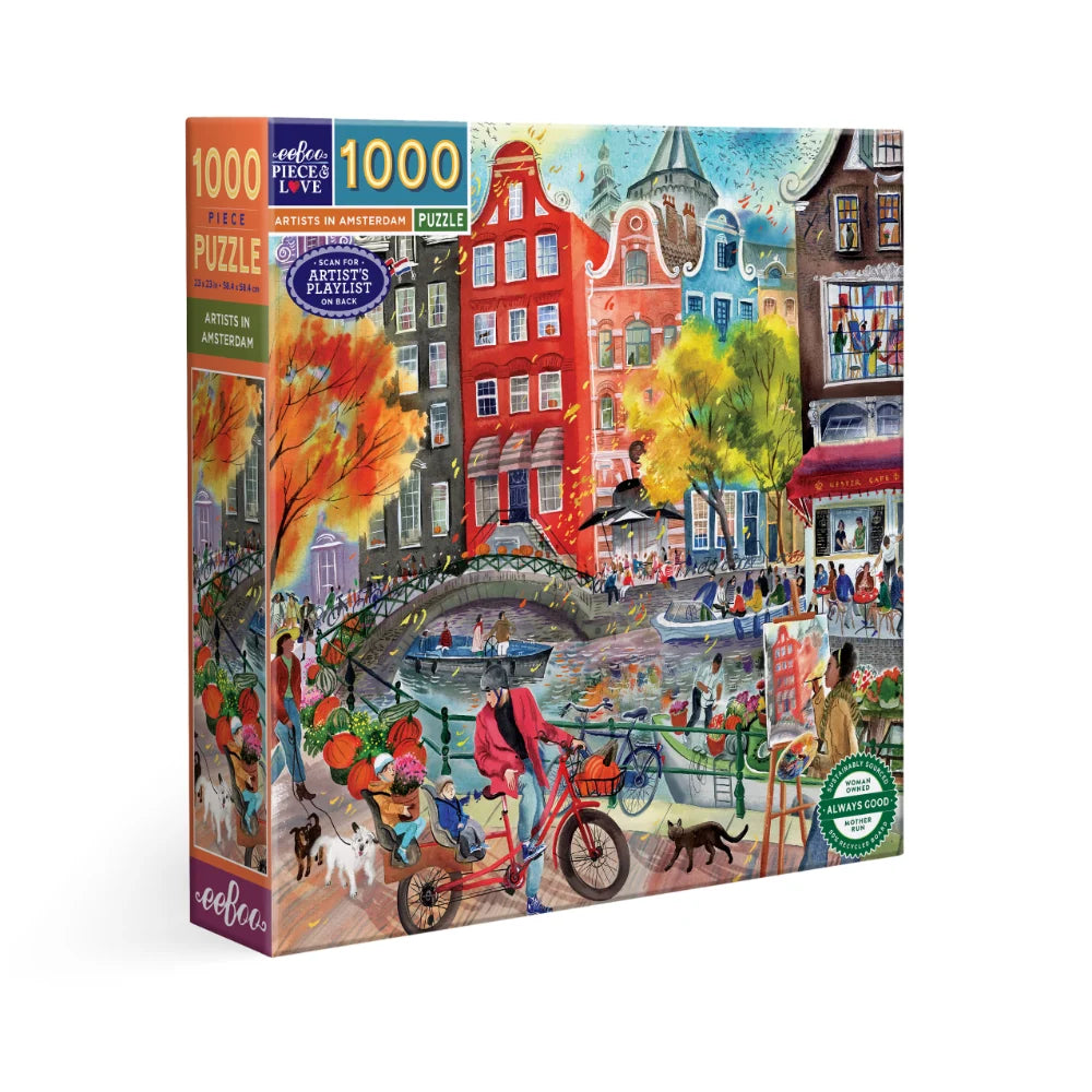 EeBoo 1000 Pc Puzzle –Artists in Amsterdam