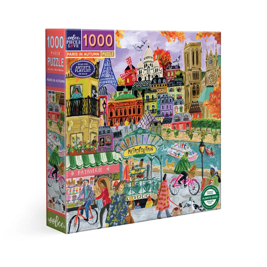 EeBoo 1000 Pc Puzzle – Paris in Autumn