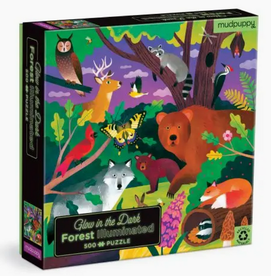 Mudpuppy - Forest Illuminated - Glow in the dark puzzle