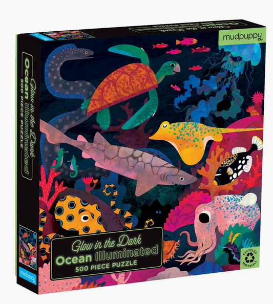 Mudpuppy - Ocean Illuminated - Glow in the dark puzzle