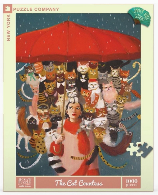 NYPC Janet Hill 1000 Pc Puzzle - The Cat Countess