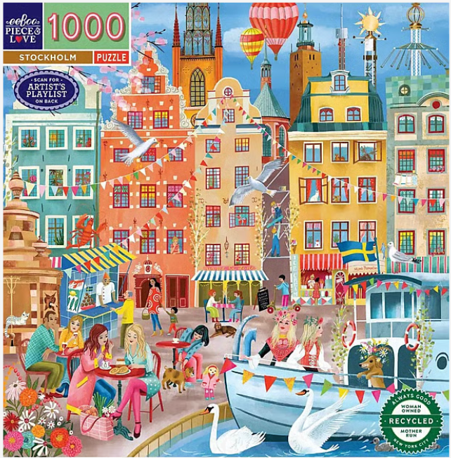 EeBoo 1000 Pc Puzzle - Stockholm