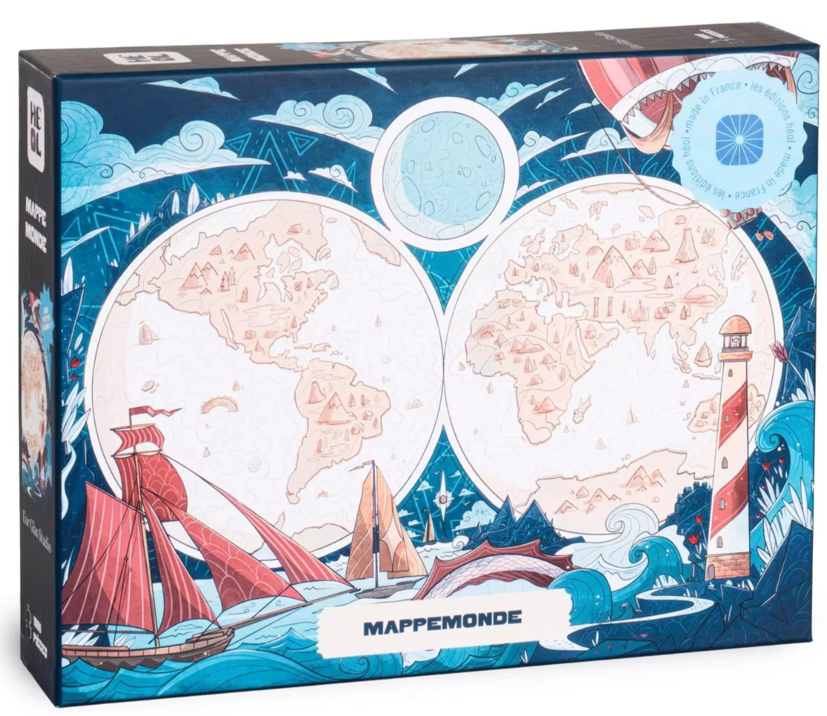 Heol Editions -World Map Puzzle -  1000 pieces