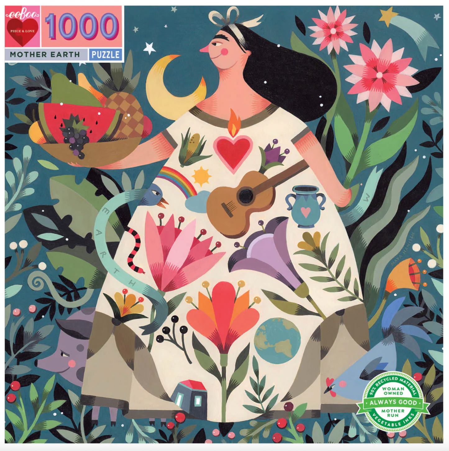 EeBoo 1000 Pc Puzzle - Mother Earth