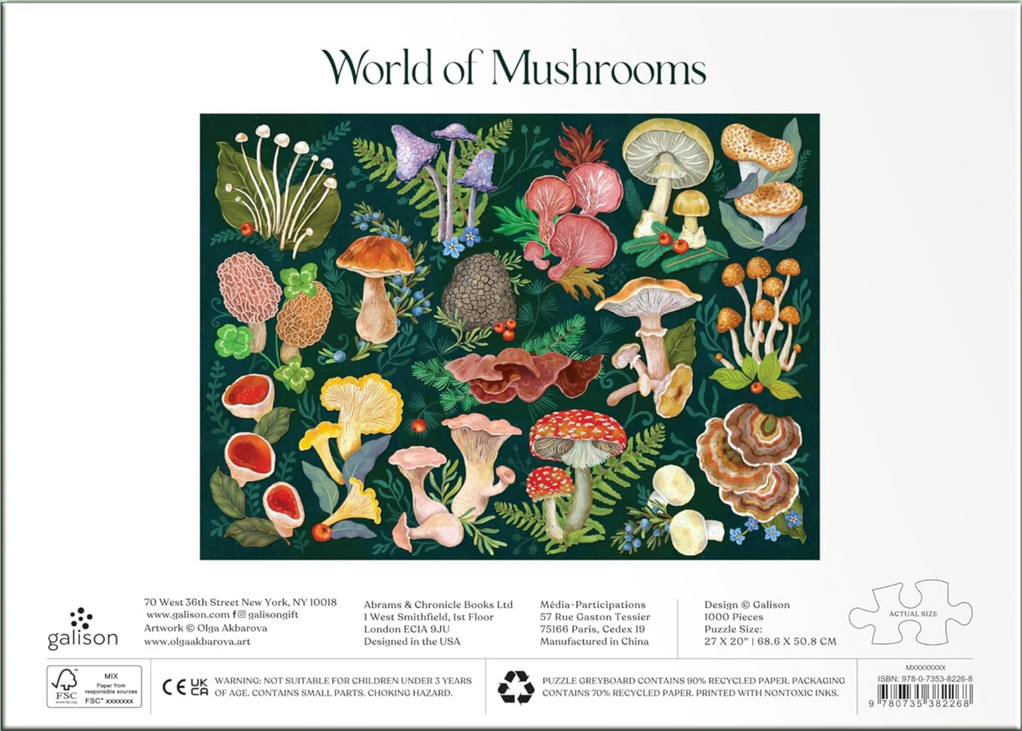 Galison - World of Mushrooms