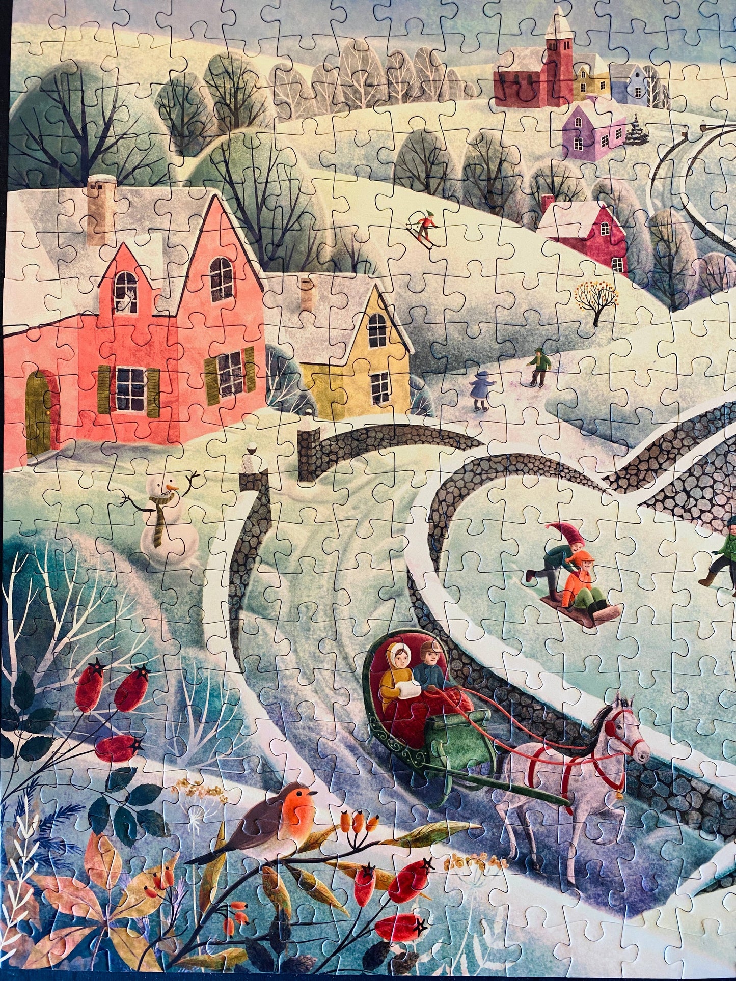 WINTER FUN 500 piece jigsaw puzzle by Penny Puzzle