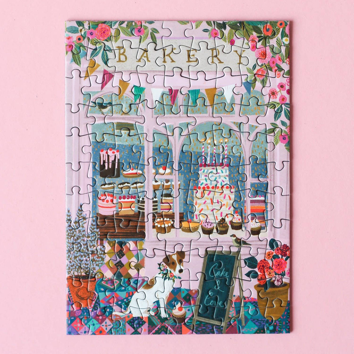 Cake & Love mini puzzle, 99 pieces - Piecely