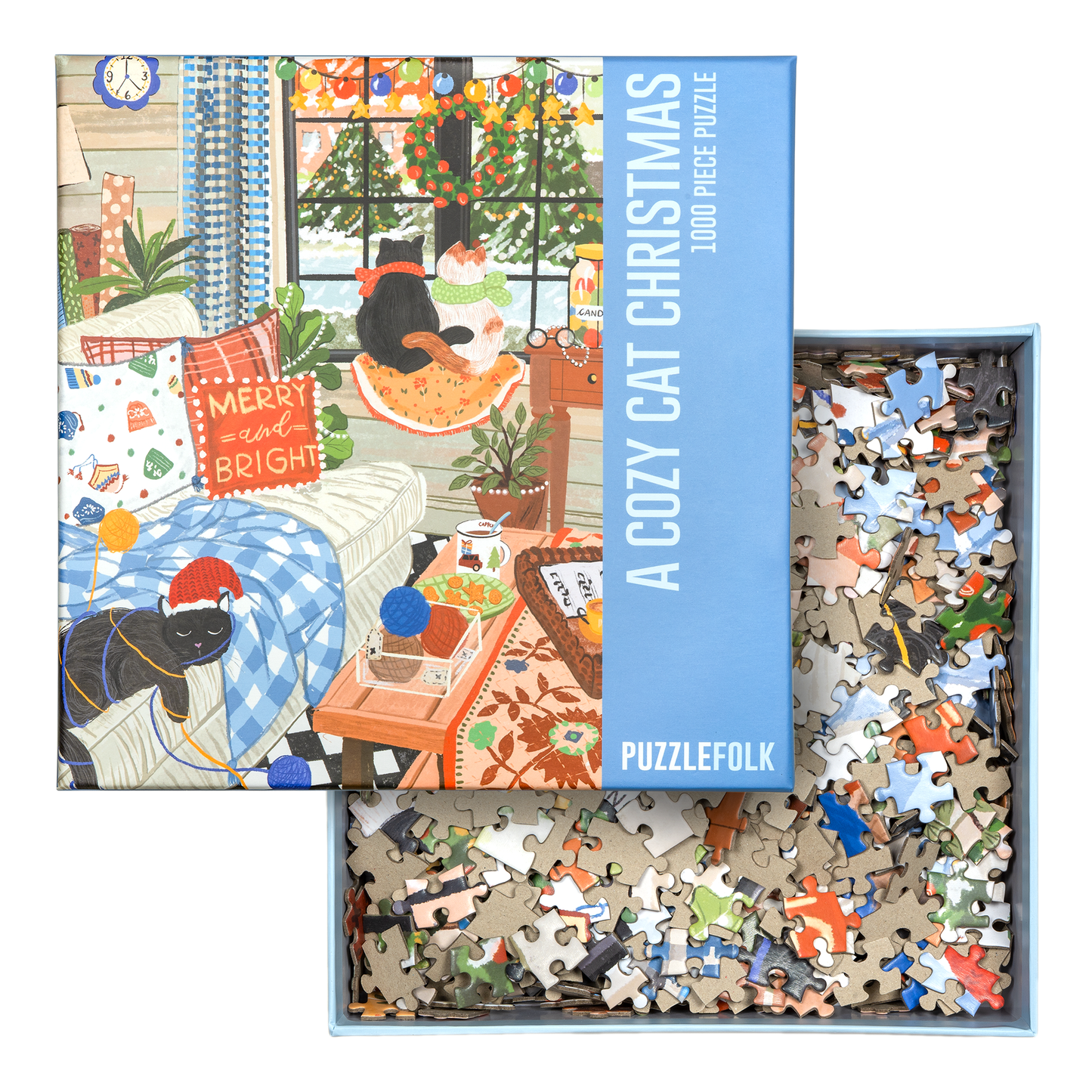 A Cozy Cat Christmas Puzzlefolk