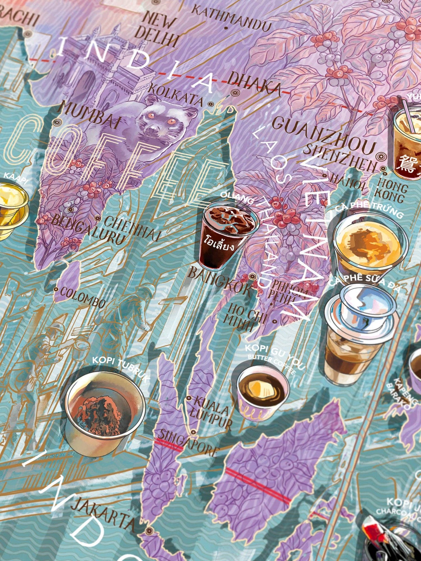World of Coffee Puzzle - Water and Wines