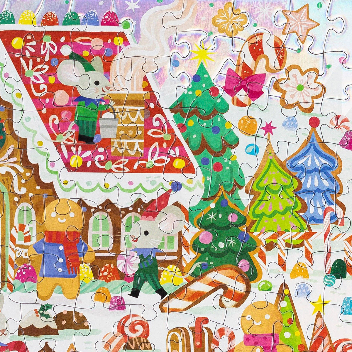 Gingerbread House - Holographic Tube 100 pc - Crocodile Creek