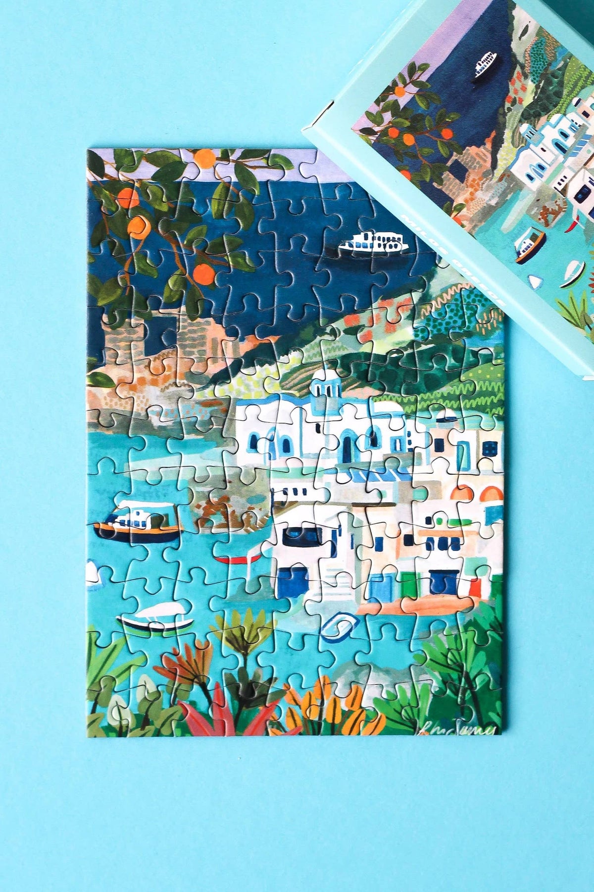 Milos Greece mini puzzle, 99 pieces - Piecely
