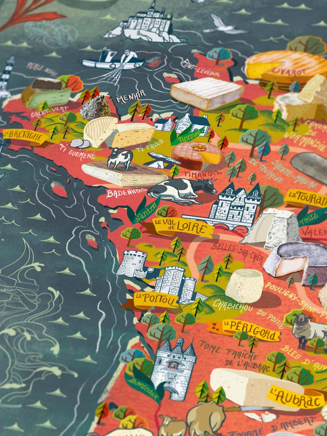 France Cheese Puzzle - Water and Wines