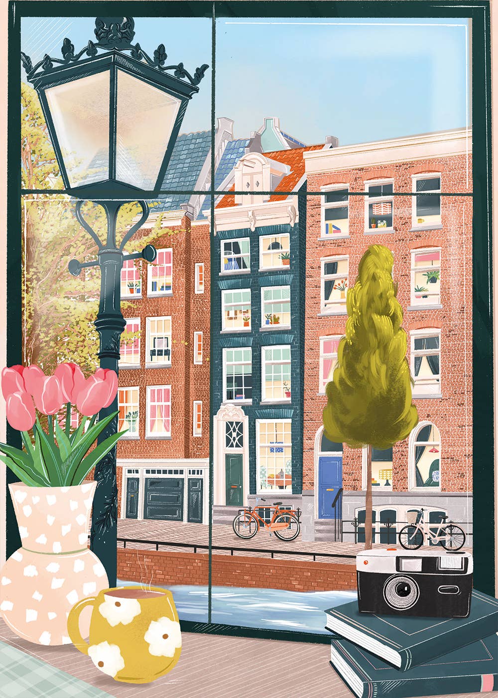 Amsterdam from a Coffee Shop  - Pieces and Peace