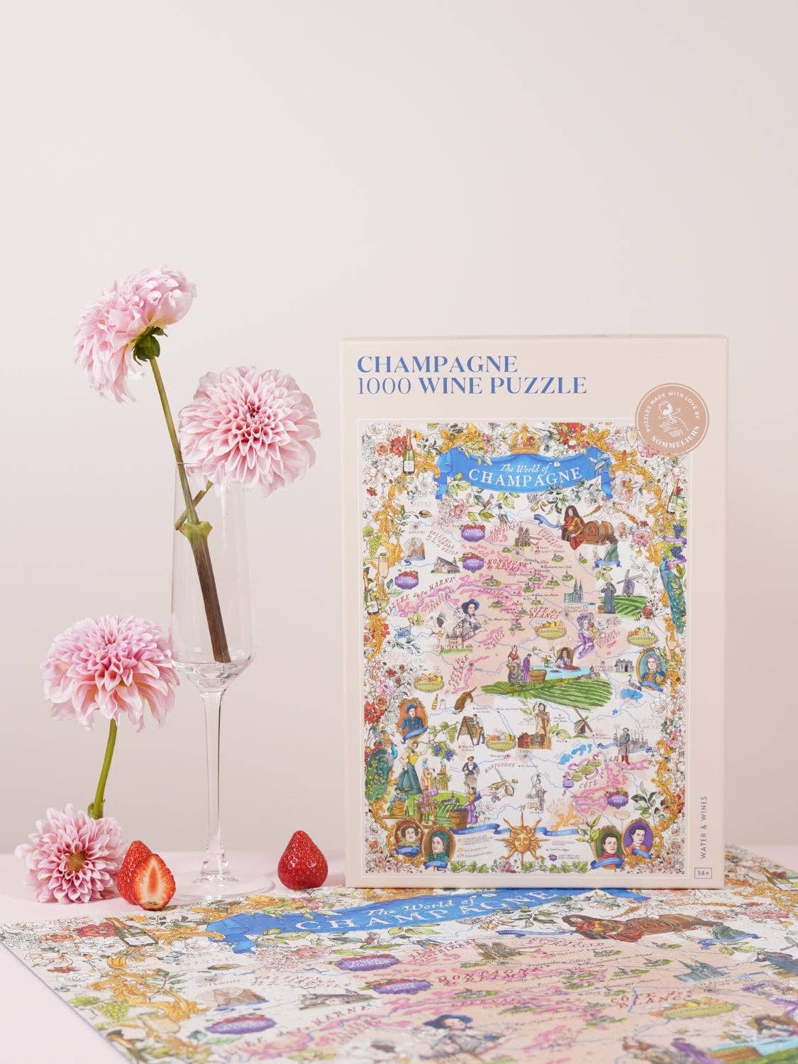 Champagne Wine Puzzle - Water and Wines