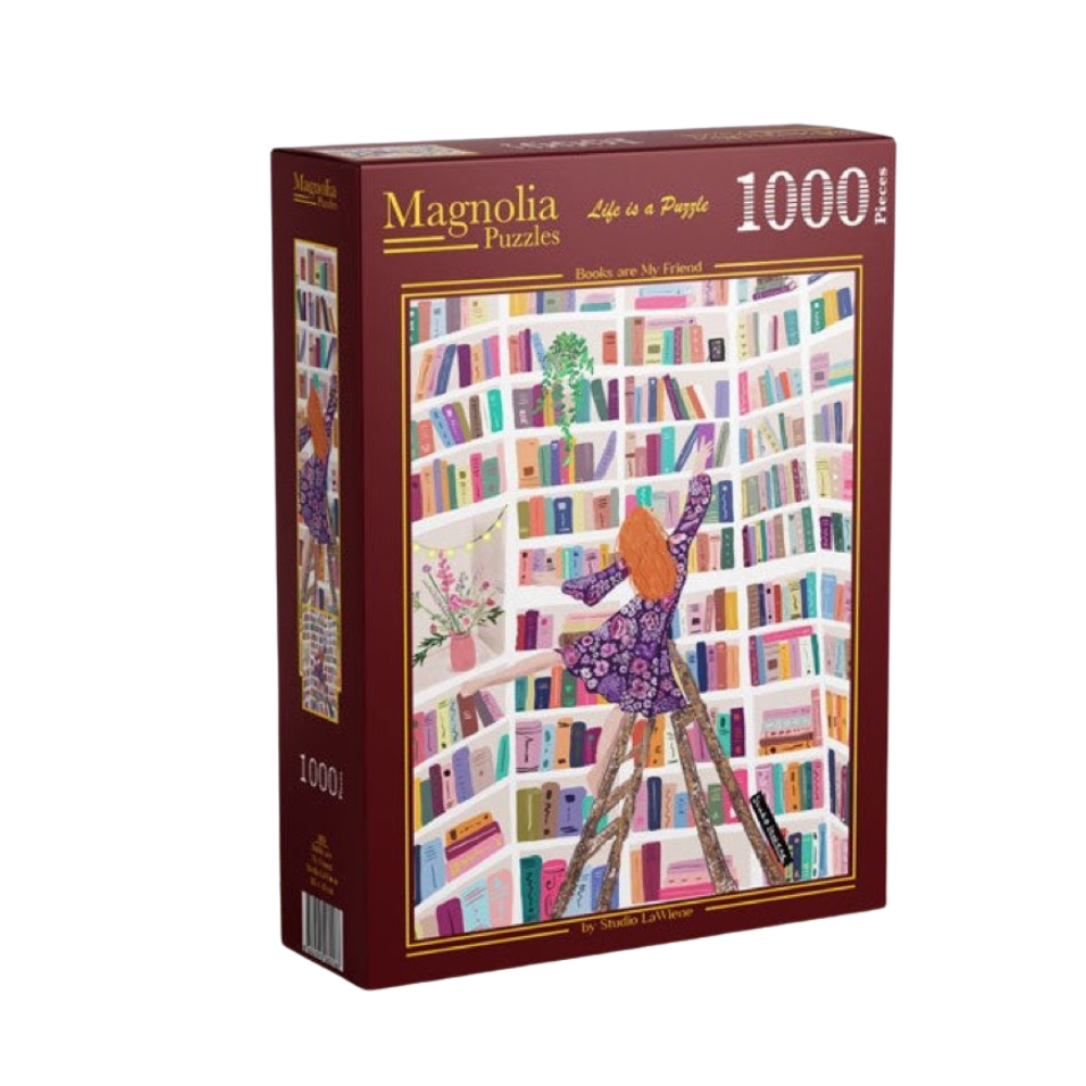 Magnolia 3101 Books are My Friend Studio LaWiene 1000pc Jigsaw Puzzle