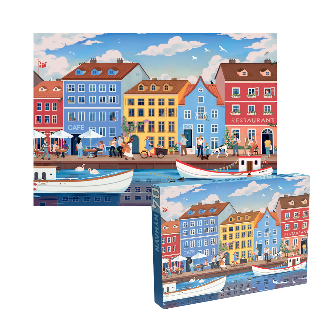 Nyhavn 1000 piece jigsaw puzzle from Penny Puzzle