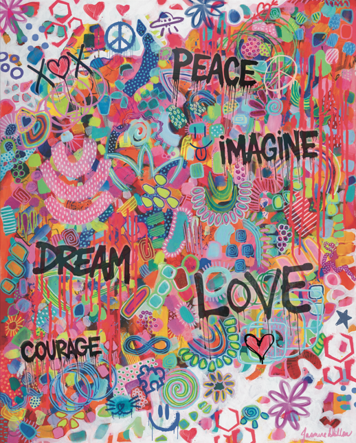 Pink Graffiti | Villager - 250 Piece Puzzle