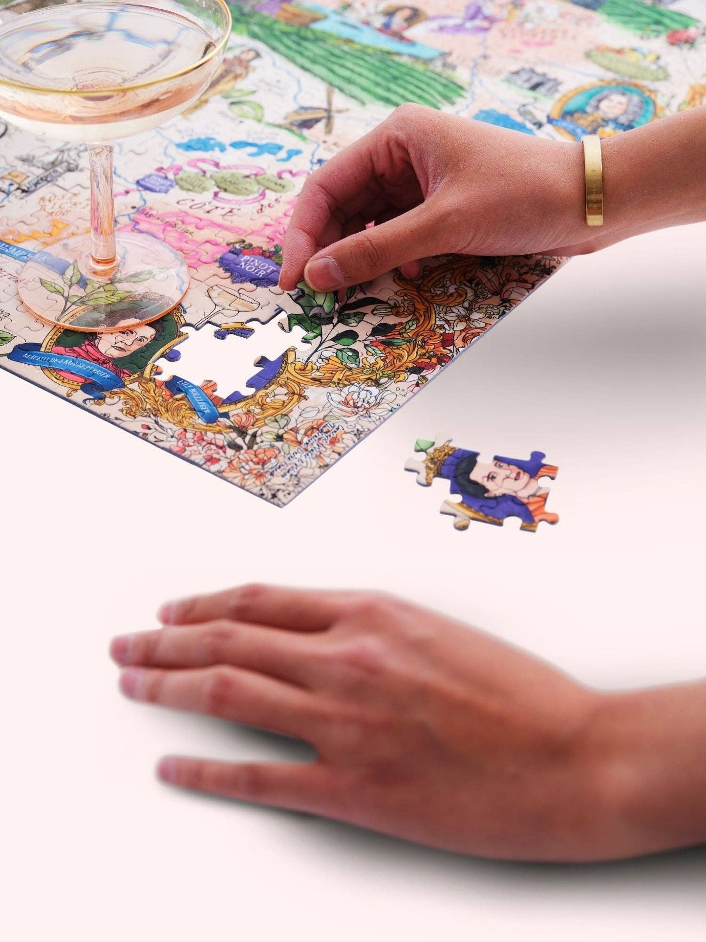 Champagne Wine Puzzle - Water and Wines