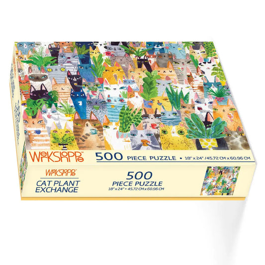 Werkshoppe 500 Pc Puzzle - Cat Plant Exchange