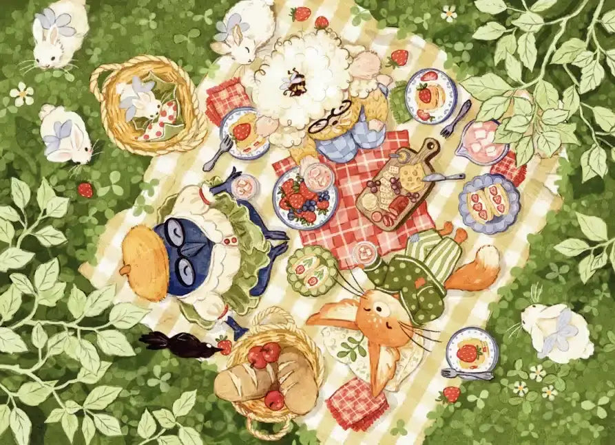 A Strawberry Picnic - La Pauz - 280 pieces