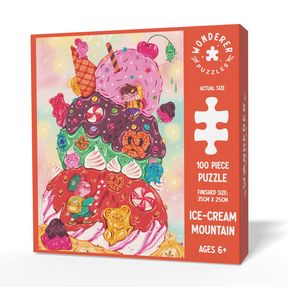Ice-Cream Mountain Jigsaw Puzzle (100 Pieces) - Wonderer