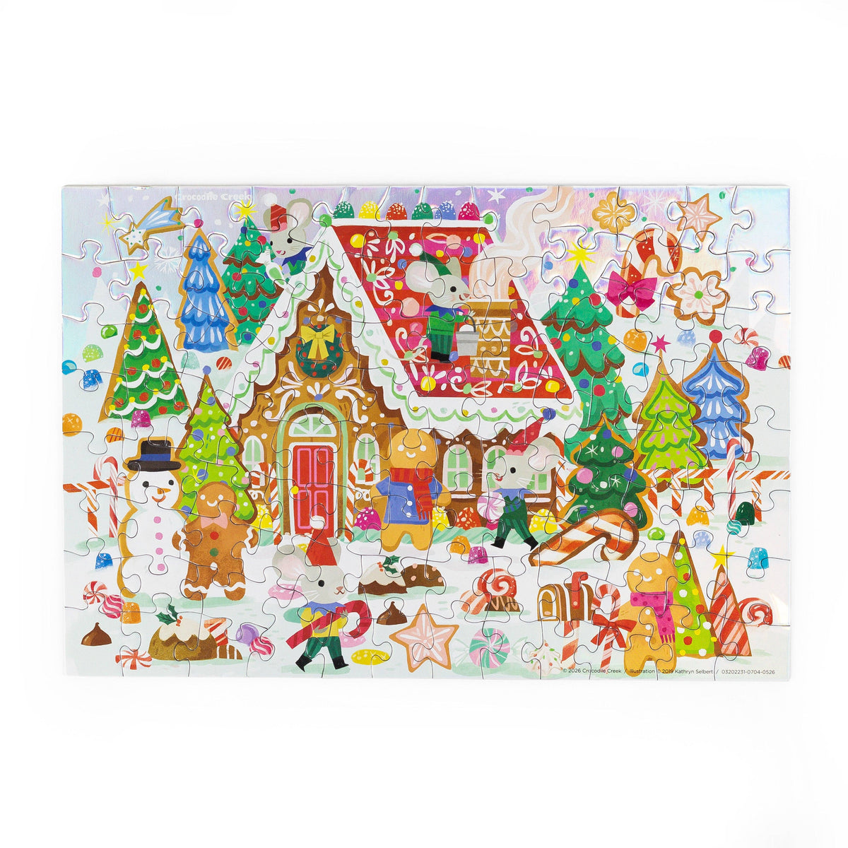 Gingerbread House - Holographic Tube 100 pc - Crocodile Creek