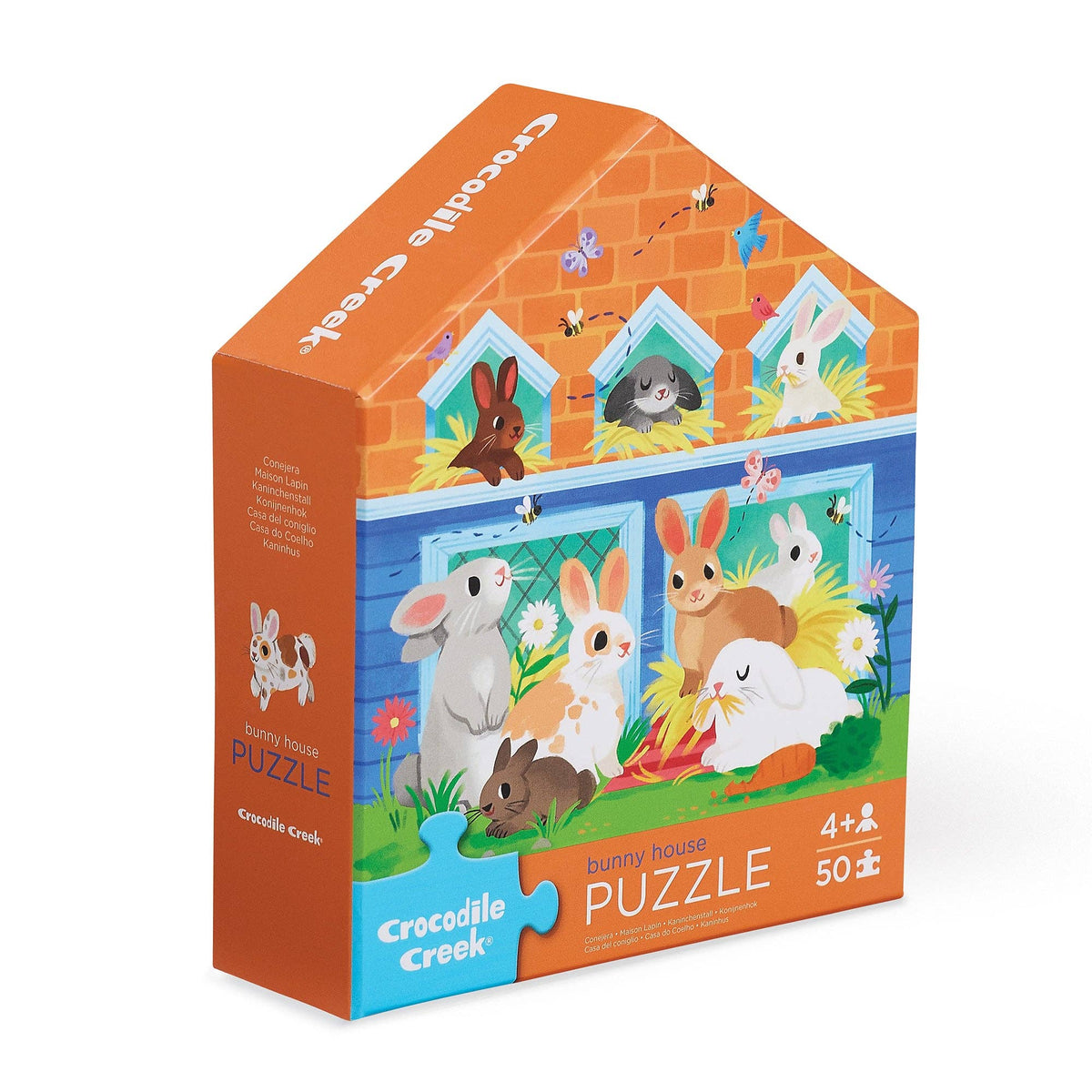 Bunny House Flat House Puzzle 50 pc - Crocodile Creek