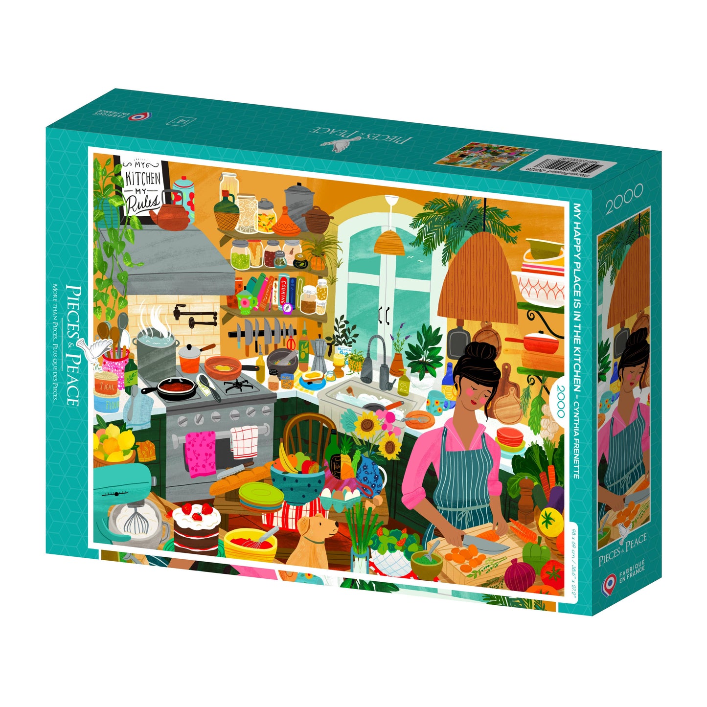 My happiness is in the kitchen - Pieces and Peace 2000-piece puzzle