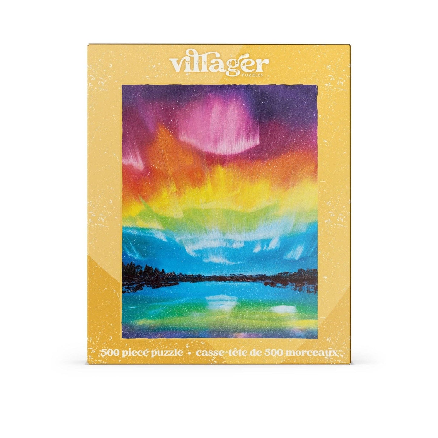 Rainbow Northern Lights - Villager - 500-Piece Puzzle
