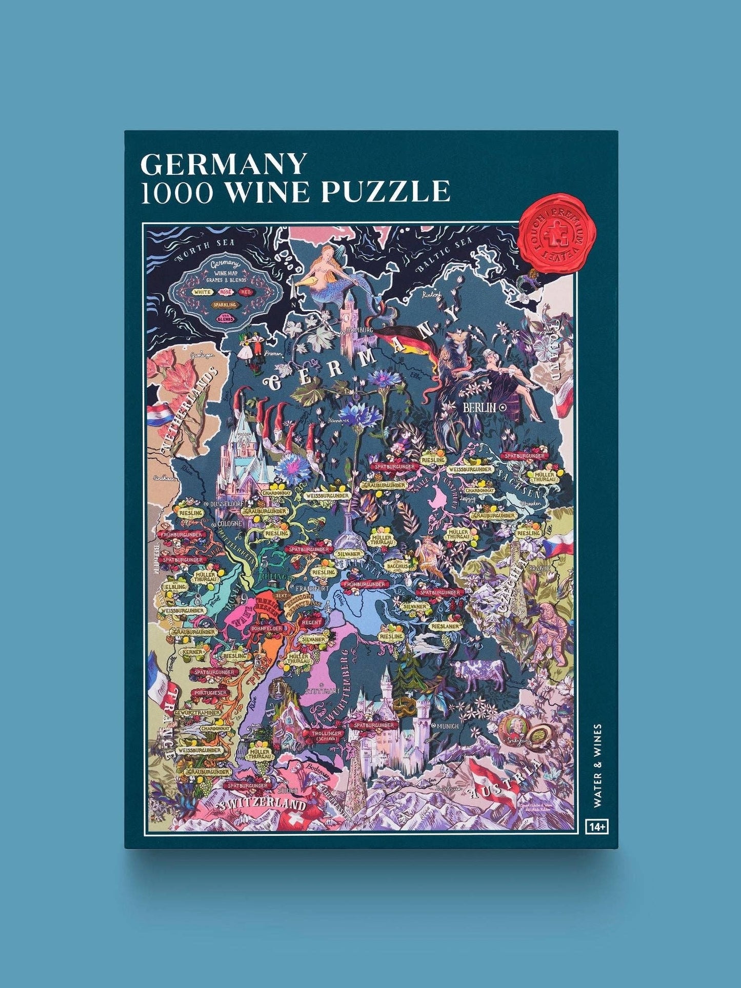 Germany Wine Puzzle - Water and Wines