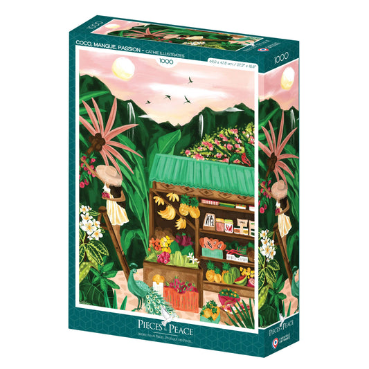 1000 Piece Puzzle - Coconut, Mango, Passionfruit