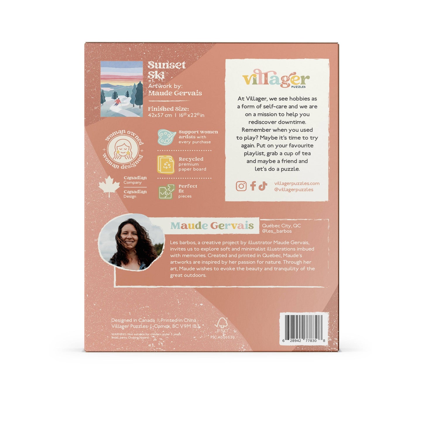 Sunset Ski | Villager - 500-Piece Puzzle