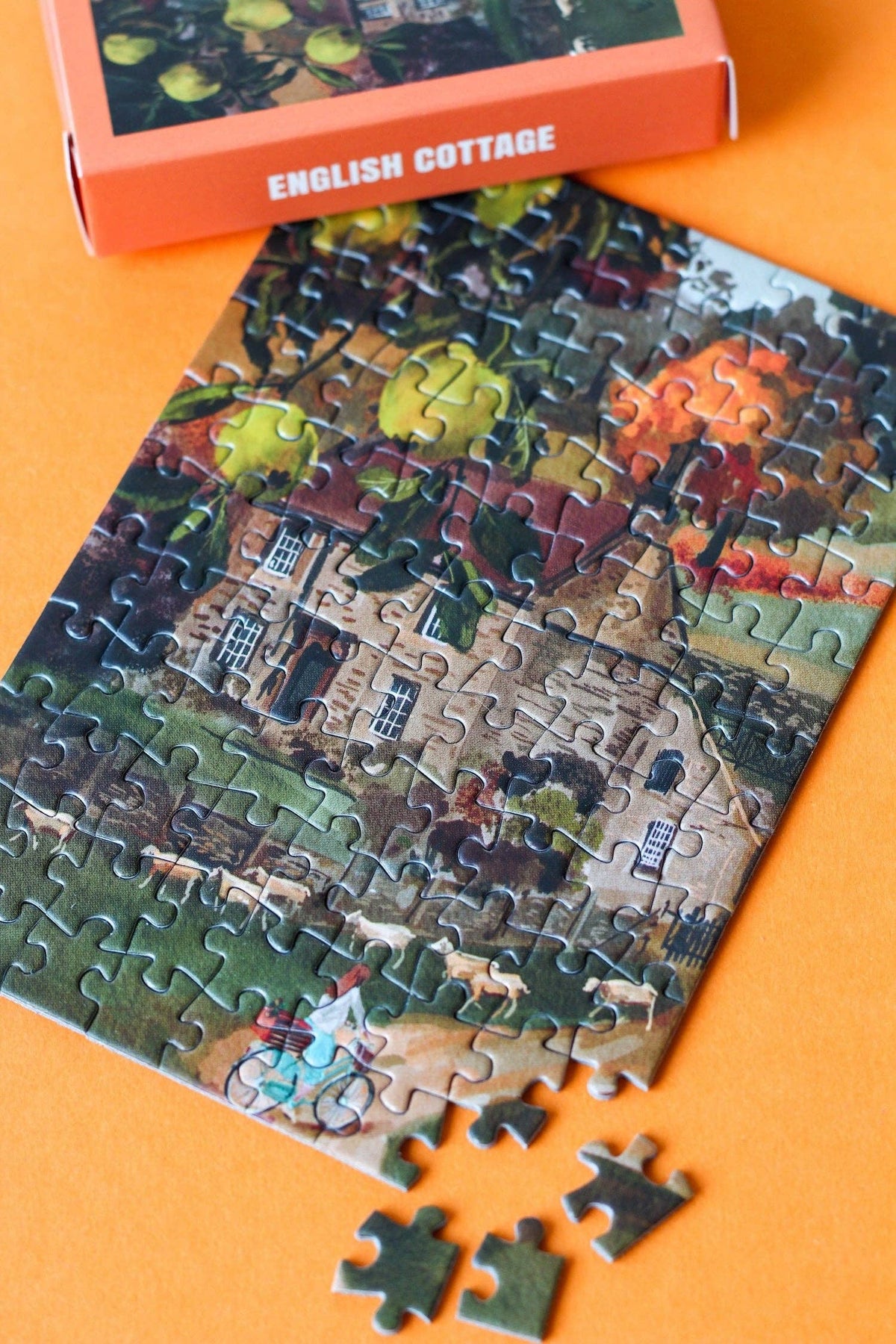 English Cottage 99 piece mini puzzle - Piecely