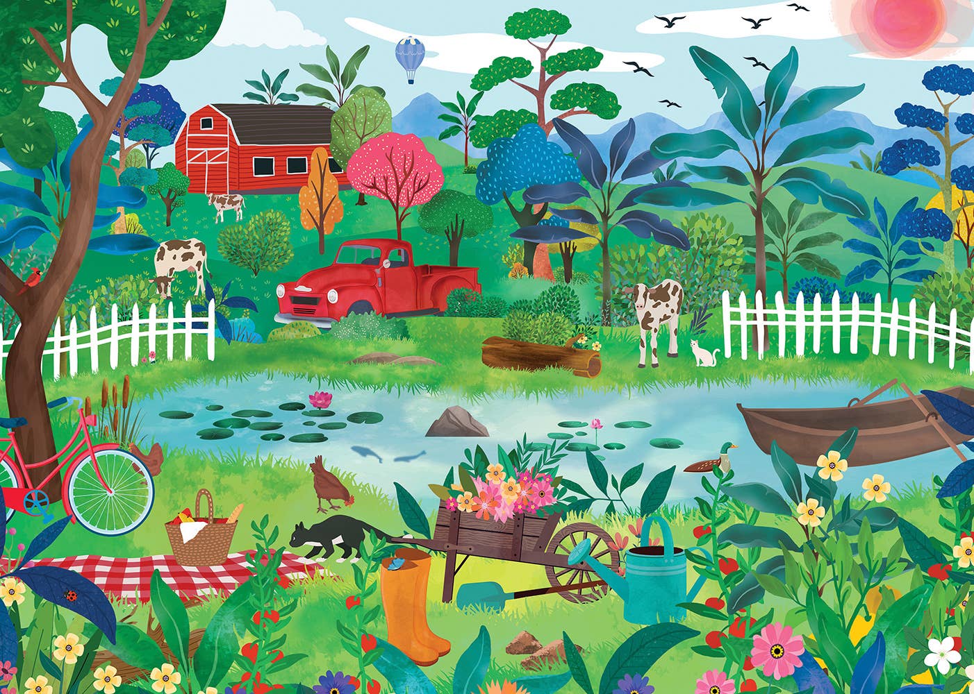 Ode to Spring - Pieces and Peace - 2x500 Piece Puzzles