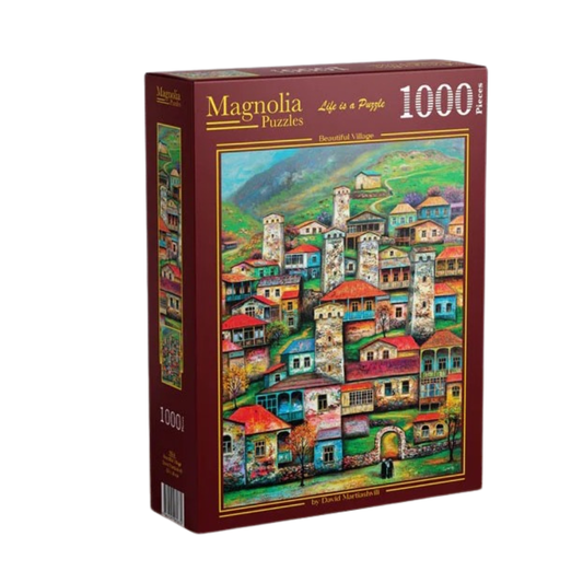 Magnolia 9504 Beautiful Village David Martiashvili 1000pc Jigsaw Puzzle