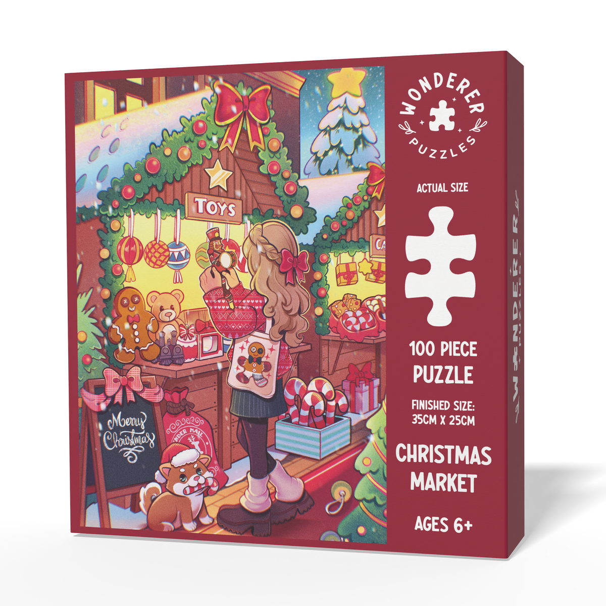Christmas Market Jigsaw Puzzle (100 Pieces) - Wonderer