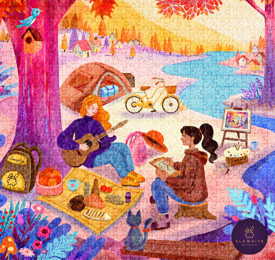 Sunset Serenade Puzzles - ELEWHITE 1000 Pieces