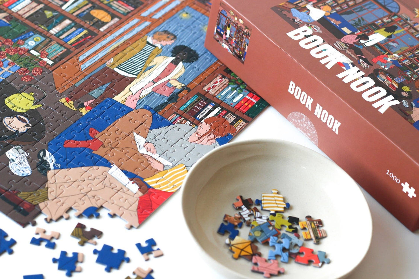 Puzzle Book Nook- Piecely