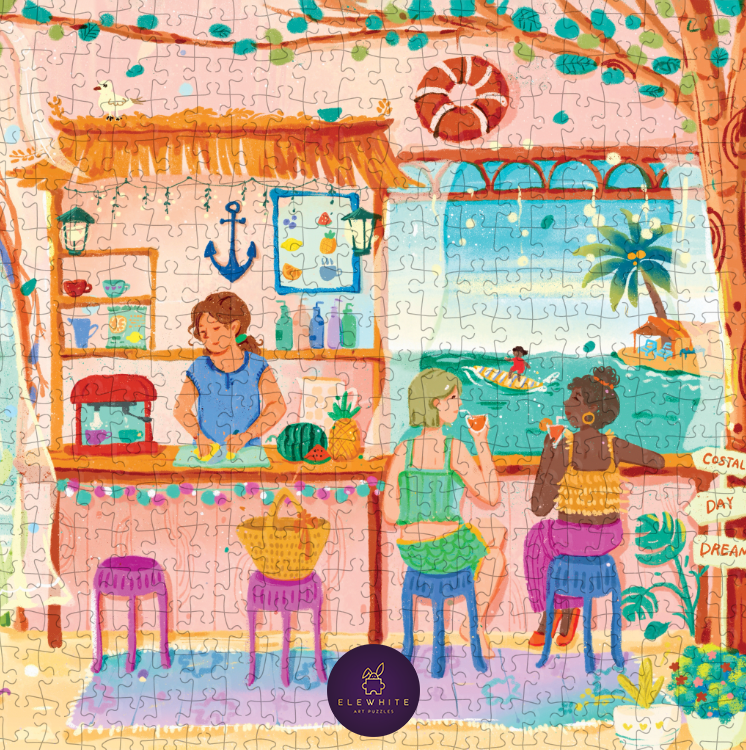 Costal Daydream Panoramic Puzzle - Elewhite