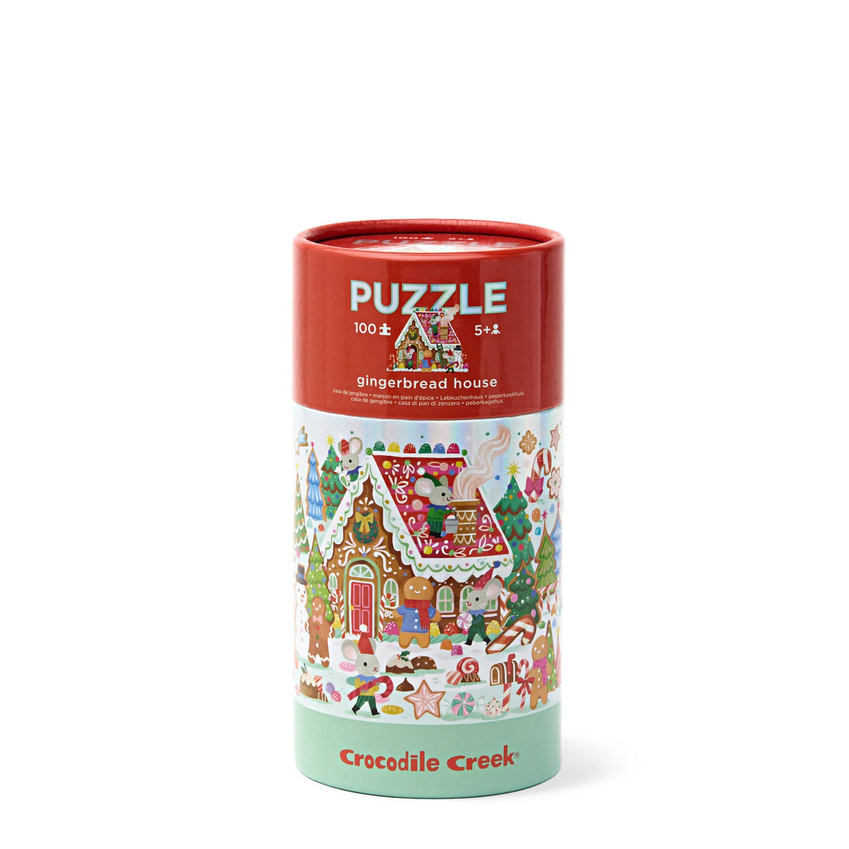 Gingerbread House - Holographic Tube 100 pc - Crocodile Creek