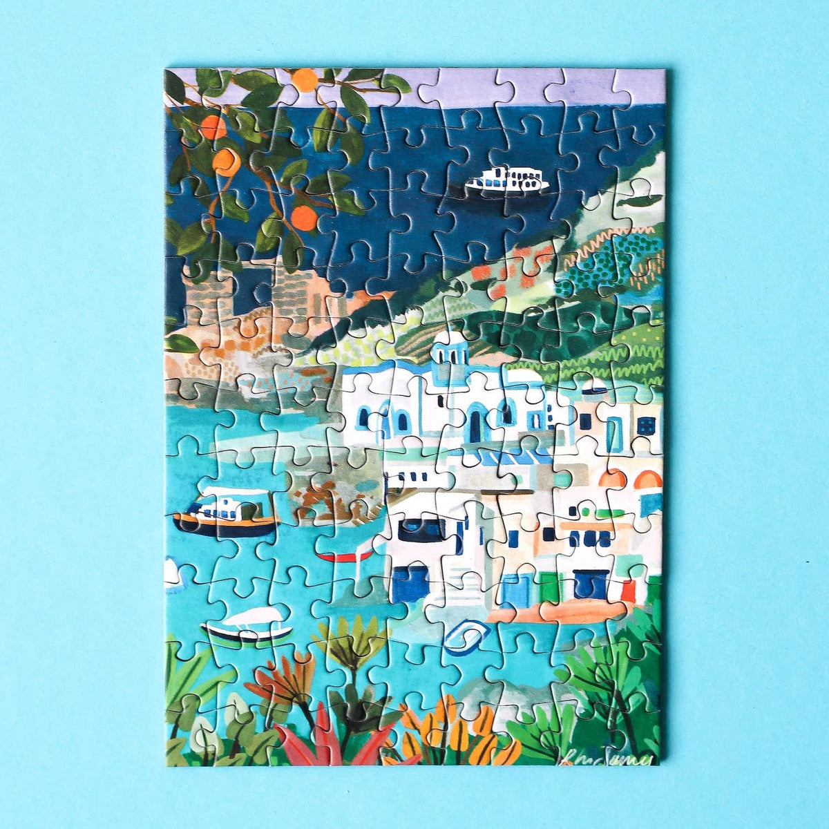 Milos Greece mini puzzle, 99 pieces - Piecely